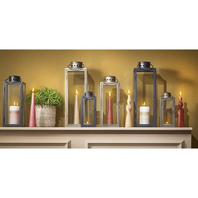 Lantaarn Goud Metaal & Glas - Sfeervol Windlicht