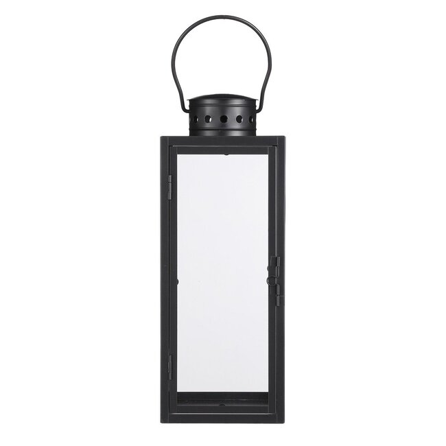 Lantaarn Zwart Metaal & Glas - Sfeervol Windlicht