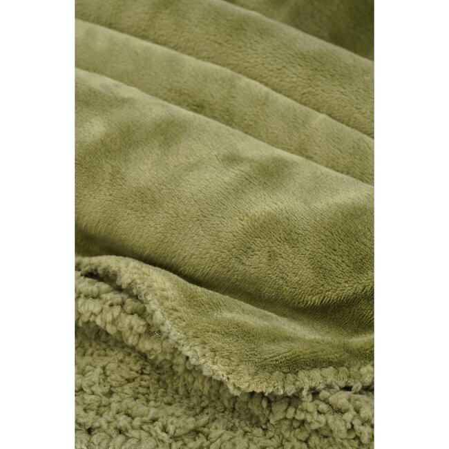 Fleece Plaid Lichtgroen - Zachte Woondeken