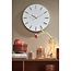Wandklok Wit met Gouden Details - Aluminium