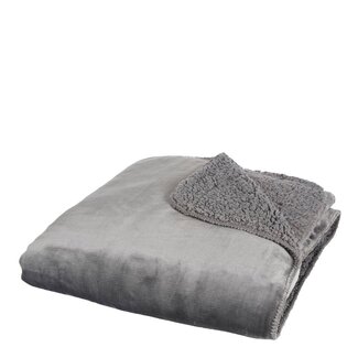 Fleece Plaid Antraciet - Zachte Woondeken