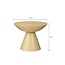 Bijzettafel Metaal Beige - Rond Design