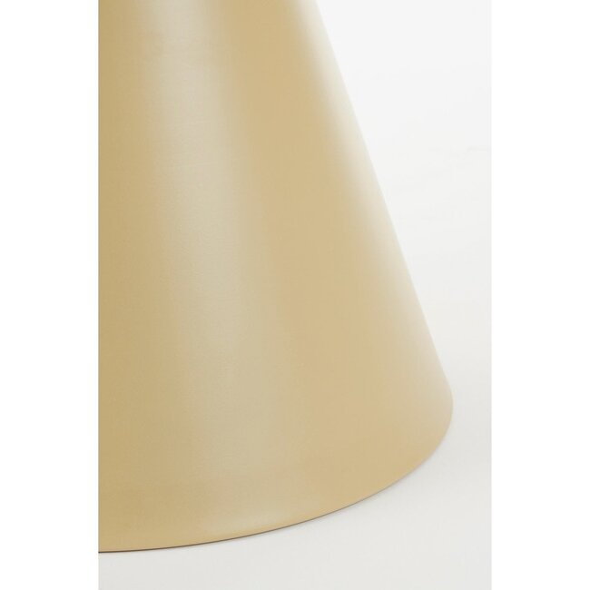 Bijzettafel Metaal Beige - Rond Design