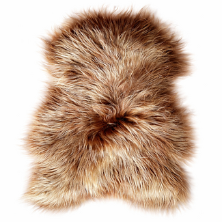 Langharige Schapenvacht IJslands Naturel Bruin