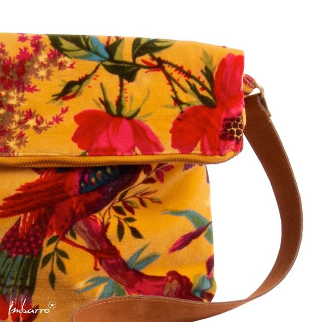 Imbarro Cross Body Tas Paradise - Geel - Velvet