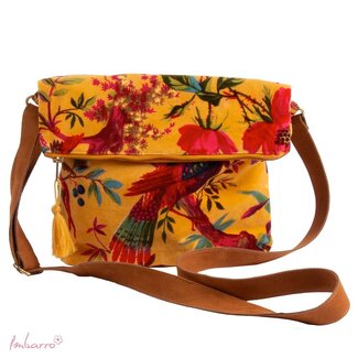 Imbarro Cross Body Tas Paradise - Geel - Velvet