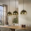 Hanglamp Goudglas Zwart 3-Lichts - Bubble Shaded