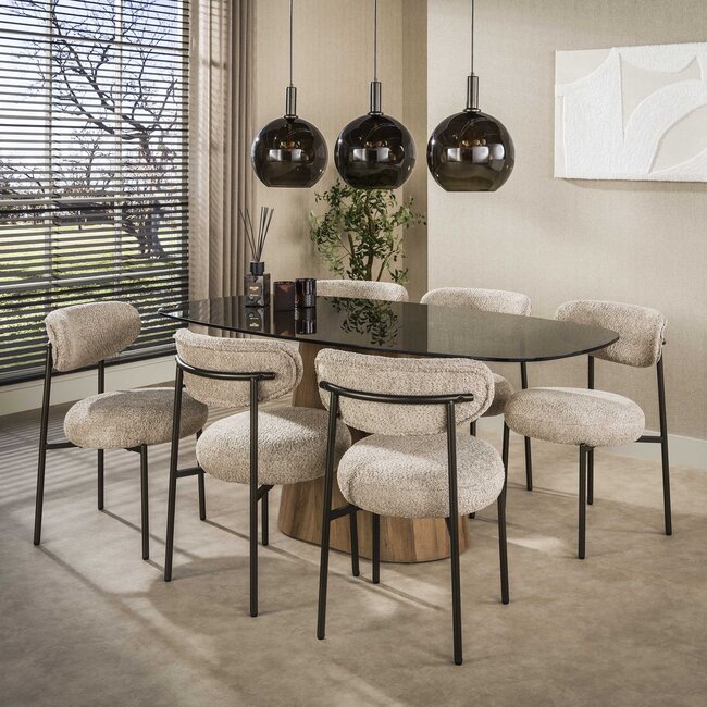 Hanglamp Sfera 3-lichts - Sienna Bruin - Glas/Metaal