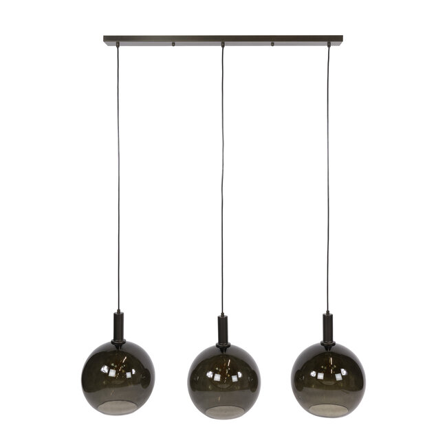 Hanglamp Glas Sienna Bruin 3 Lichts - Sfera Tricolore