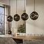 Hanglamp Sienna Bruin Glas 4 Lichtpunten - Stellar