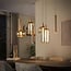 Hanglamp Amber Glas Beige Metaal 7-Lichts - Serene