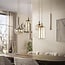 Hanglamp Amber Glas Beige Metaal 7-Lichts - Serene