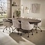 Hanglamp Metaal Beige Amber Glas Serene 7-Lichts