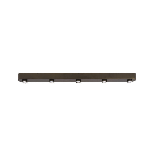 Plafondlamp Sienna Bruin Metaal 5-Lichts - Bar