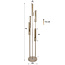 Vloerlamp Tube Getrapt 5-lichts - Beige - Metaal