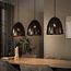 Hanglamp Kosmos 3-Lichts Metaal Urban Bruin