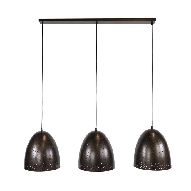 Hanglamp Kosmos 3-Lichts Metaal Urban Bruin