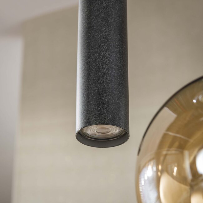 Hanglamp Sfera Tricolore 5-Lichts Metaal Artic Zwart