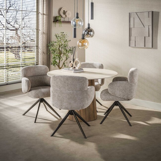 Hanglamp Sfera Tricolore 5-Lichts Metaal Artic Zwart