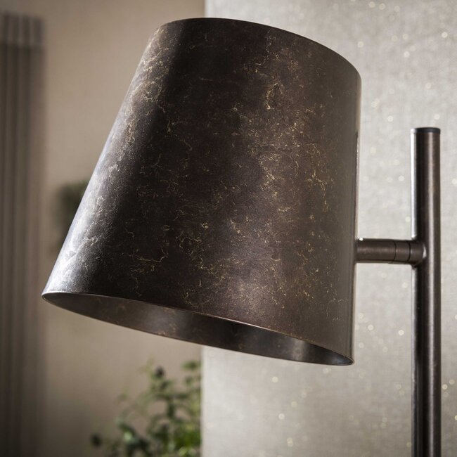 Vloerlamp Flex 1-Lichts Metaal Urban Bruin