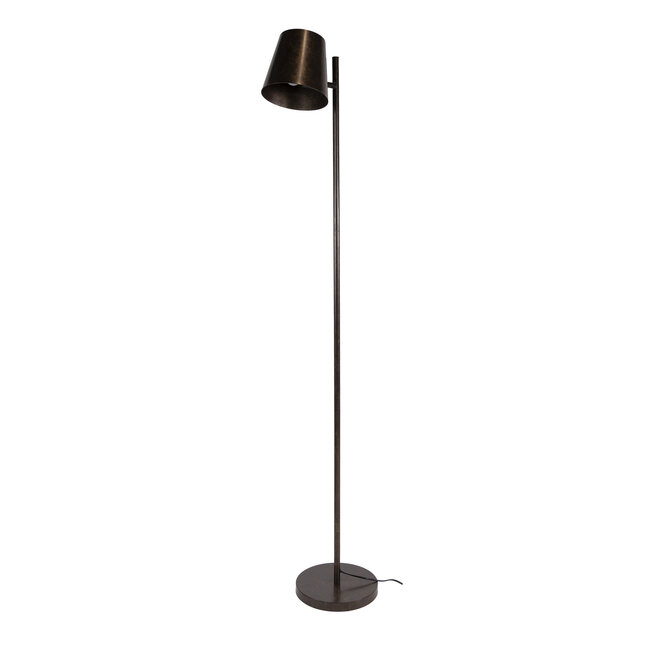 Vloerlamp Flex 1-Lichts Metaal Urban Bruin