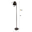 Vloerlamp Urban Bruin Metaal 1 Lichtpunt - Flex