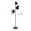 Vloerlamp Kinetic 3-Lichts Metaal Urban Bruin