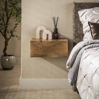 PS-Collection Zwevend Nachtkastje Ocean Mango Hout Zand
