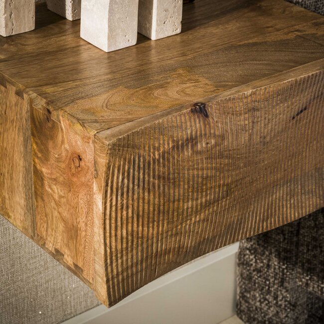 Zwevend Nachtkastje Ocean Mango Hout Zand