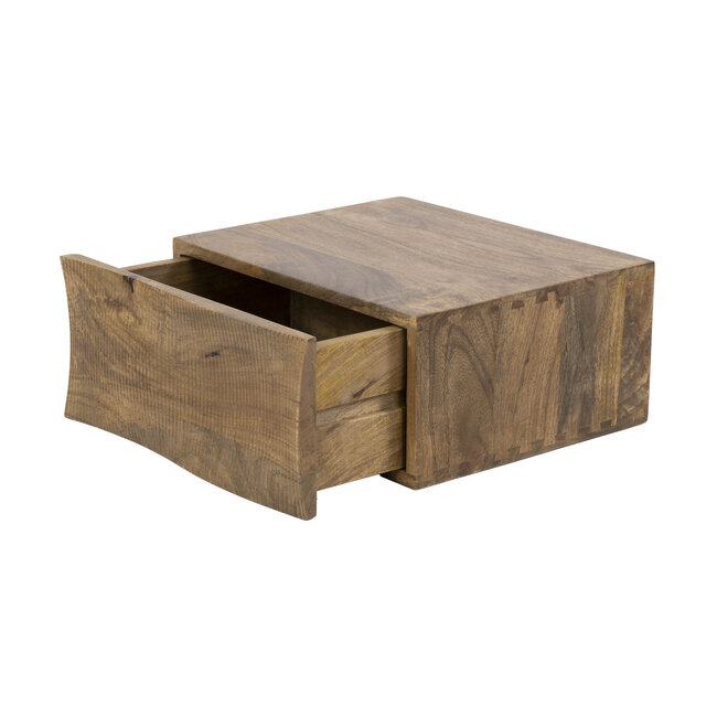 Zwevend Nachtkastje Ocean Mango Hout Zand