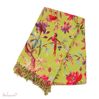 Hammamdoek Katoen met Paradijs Print Groen