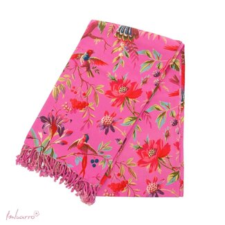 Hammamdoek Katoen met Paradijs Print Paars