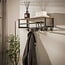PS-Collection Kapstok Hoedenplank 6 Haken Eikenlook Metaal