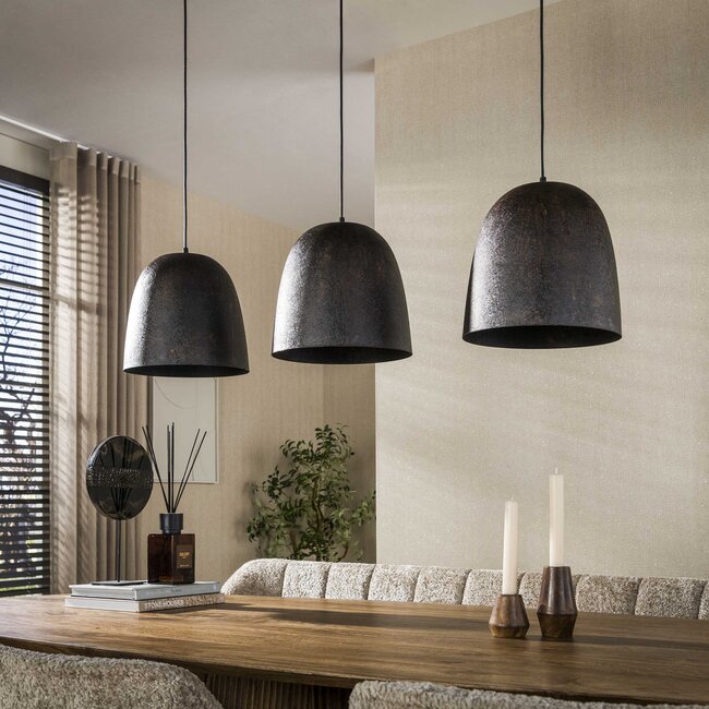 Hanglamp Donkerbruin Metaal 3 Lichtpunten - Nova