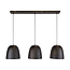 Hanglamp Donkerbruin Metaal 3 Lichtpunten - Nova