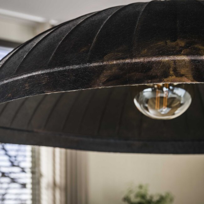 Hanglamp Industrieel Metaal Bruin 1-Lichts - Guard