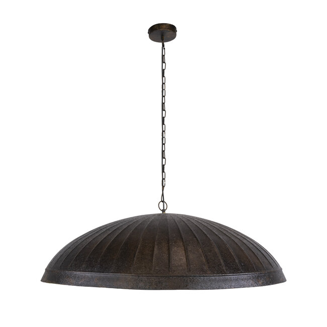 Hanglamp Industrieel Metaal Bruin 1-Lichts - Guard