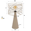 Tafellamp Beige Metaal 1 Lichtpunt - Curl