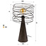 Tafellamp Urban Bruin Metaal 1 Lichtpunt - Curl