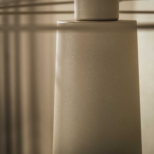 Vloerlamp Curl 1-Lichts Beige Metaal Spiraal