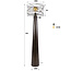 Vloerlamp Urban Bruin Metaal 1 Lichtpunt - Curl