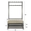 Garderobebank met Schoenenrek Bruin 100 cm - Luno