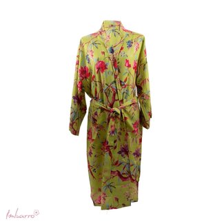 Kimono Royal Paradise Print Viscose Groen