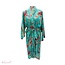 Kimono Royal Paradise Print Viscose Blauw