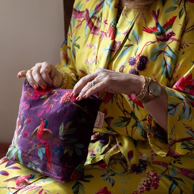 Imbarro Kimono Royal Paradise Print Viscose Lime