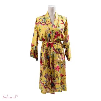 Imbarro Kimono Royal Paradise Print Viscose Lime
