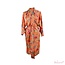 Imbarro Kimono Royal Paradise Print Viscose Mandarine