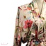 Kimono Royal Paradise Print Viscose Ecru
