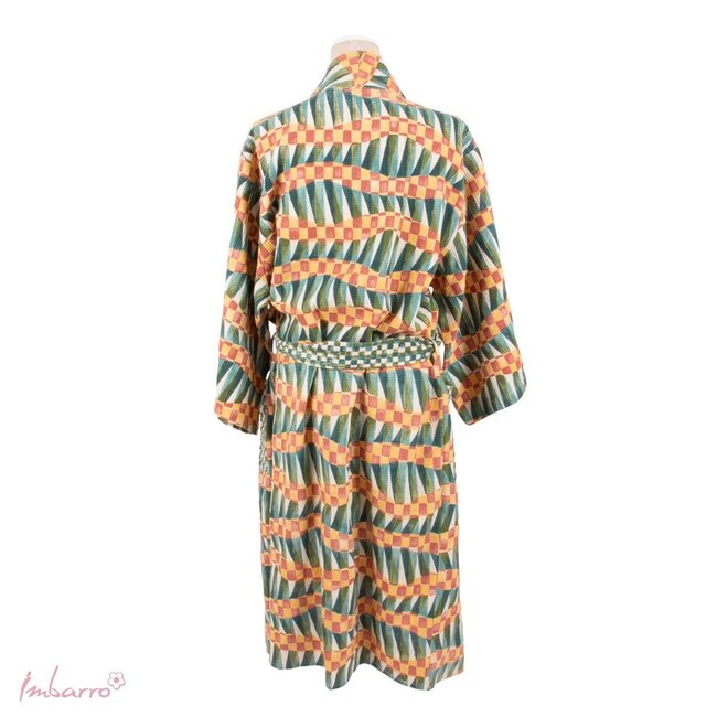 Imbarro Kimono Savanna Wafel Katoen Ecru Groen