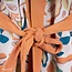 Imbarro Kimono Indira Wafel Katoen Ecru Oranje One size